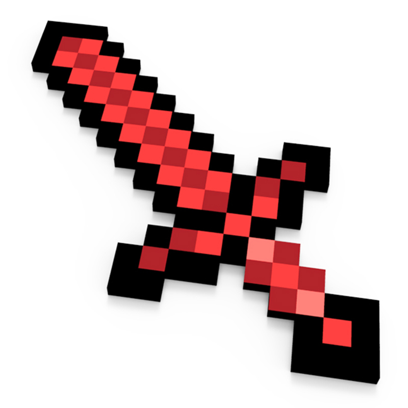 меч игрушечный Pixel Crew 8Бит красный пиксельный 60 см кинжал 8бит pixel crew алмазный 25см