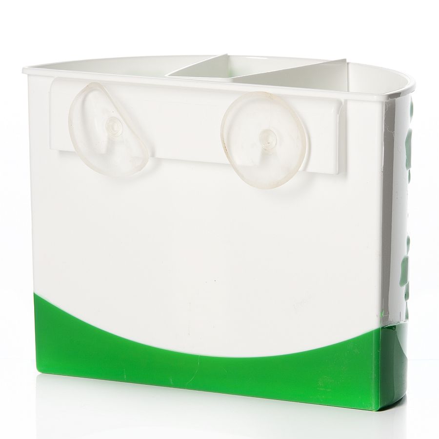 фото Подставка для зубных щеток "камелия" (цвет белый с зеленым) альтернатива