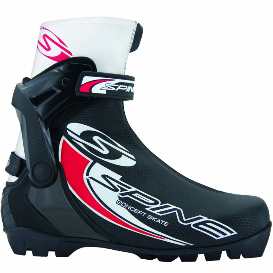 фото Ботинки для беговых лыж spine concept skate 296 nnn 2020, black/red, 35