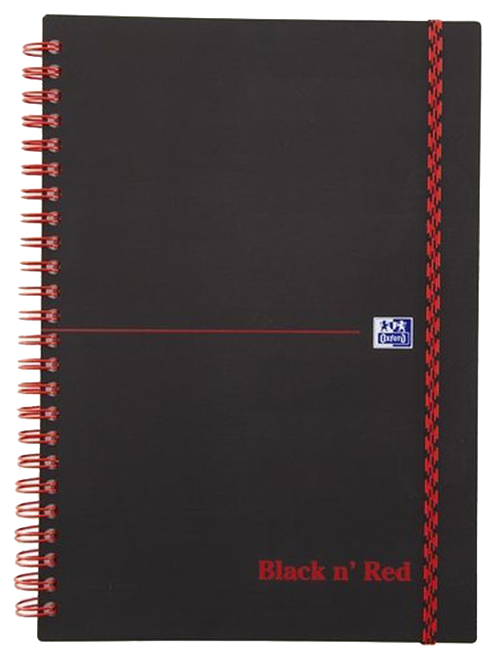 

Блокнот Oxford University Press Black n' Red, A5, линейка, 70 листов Черный/Красный