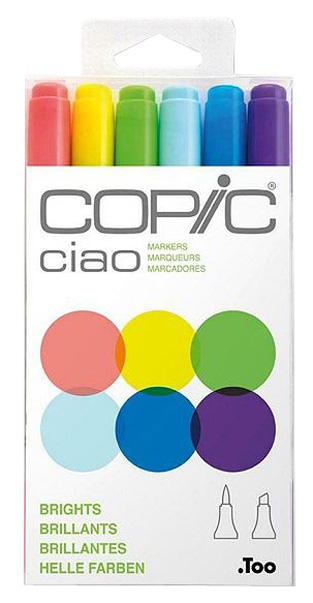 Набор двухсторонних маркеров Copic Ciao Brights