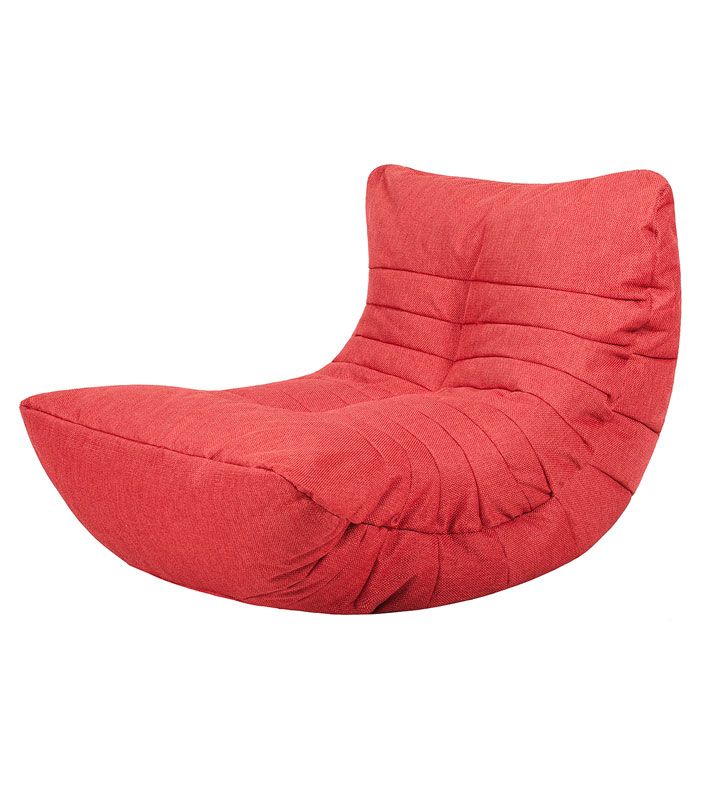 фото Бескаркасное кресло-кокон папа пуф cocoon chair one size, рогожка, red (красный)
