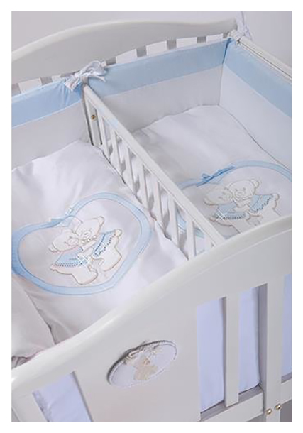 

Набор в люльку для двойни Feretti Baby Beddings Culla Gemelli Doppio Nido Enchant, Голубой