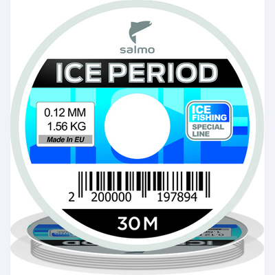 

Леска монофильная Salmo Ice Period 0,22 мм, 30 м, 4,86 кг, clear, Ice Period