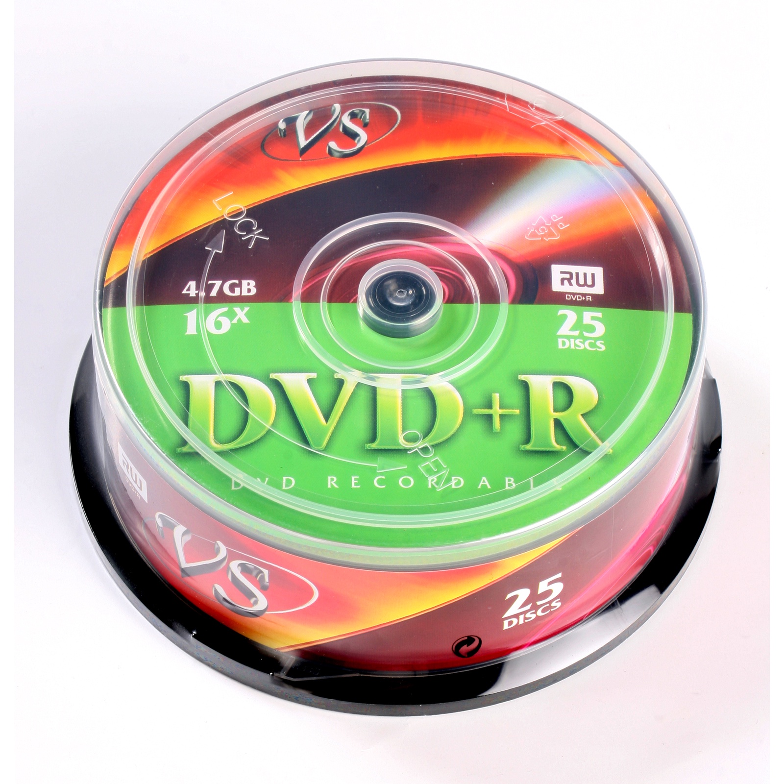 фото Диски dvd+r vs 16x 4.7gb cakebox 25шт