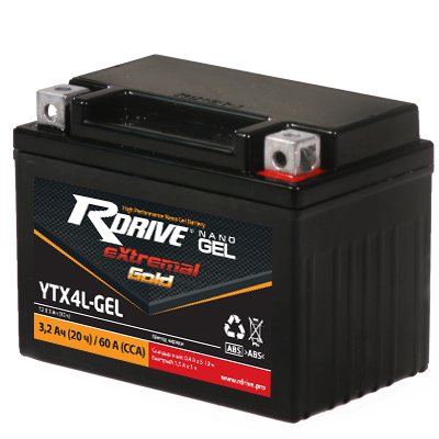 Аккумулятор RDRIVE GOLD YTX4L-GEL