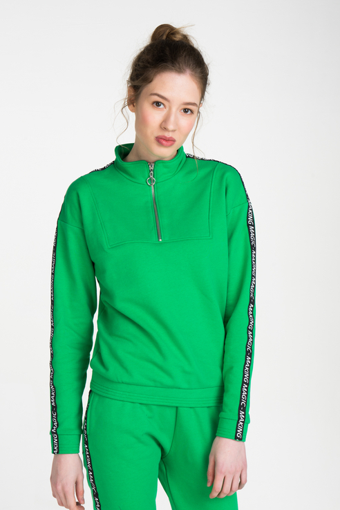 

Толстовка женская Blend She 20203141 зеленая M, 20203141