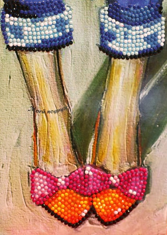 

Алмазная вышивка ITSHOBBY Моей подруге, 13x18 см, Моей подруге
