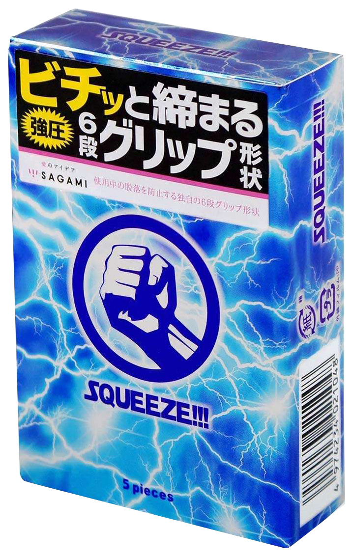 фото Презервативы sagami squeeze анатомические без накопителя 5 шт.