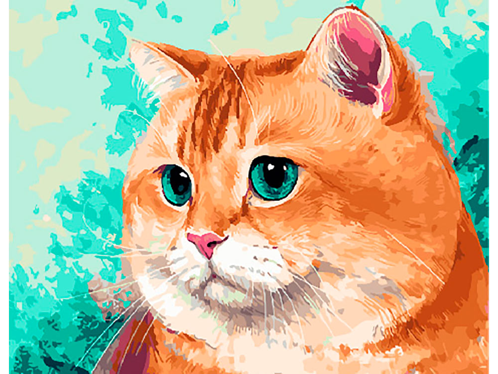 

Живопись по номерам Paintboy Рыжий мыслитель 40x50, Рыжий мыслитель