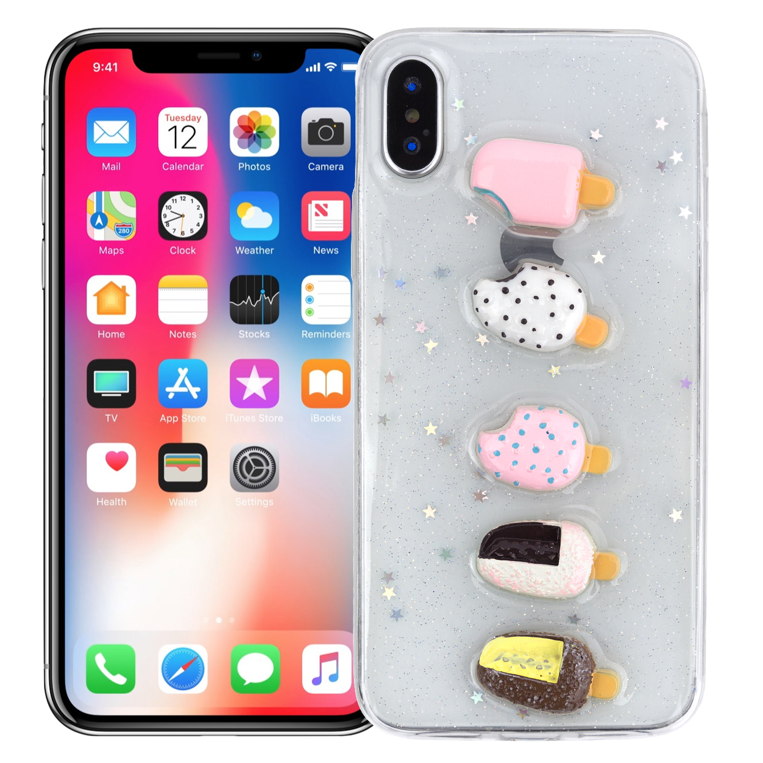 фото Чехол kawai для iphone x/xs kawaii ice-cream