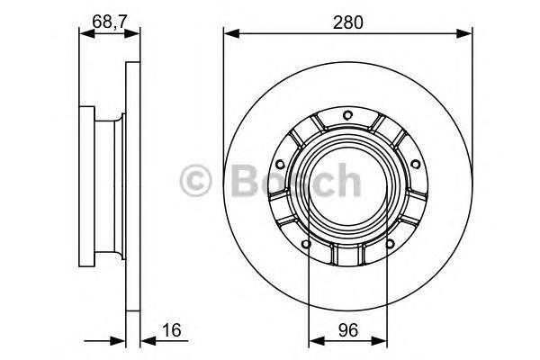 фото Тормозной диск bosch 0986479401