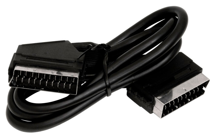 фото Кабель rexant scart - scart 1м black (17-1102)