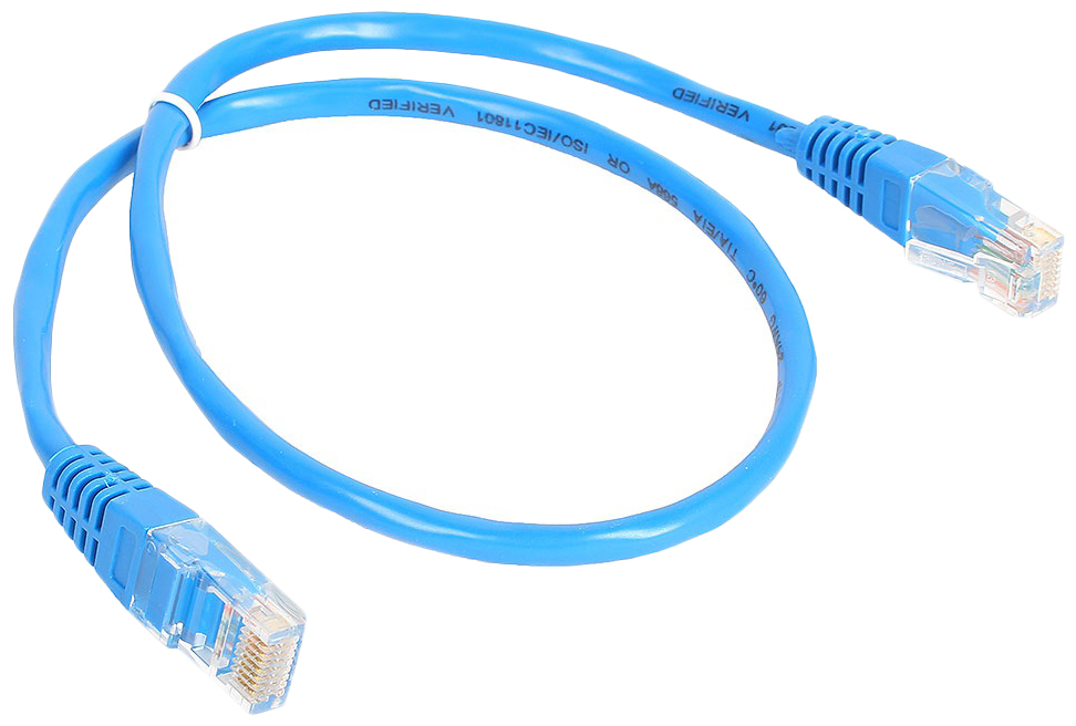 фото Кабель nobrand rj45-rj45, m-m 0,5м blue