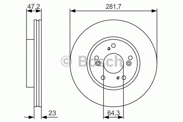 фото Тормозной диск bosch 0986479s47