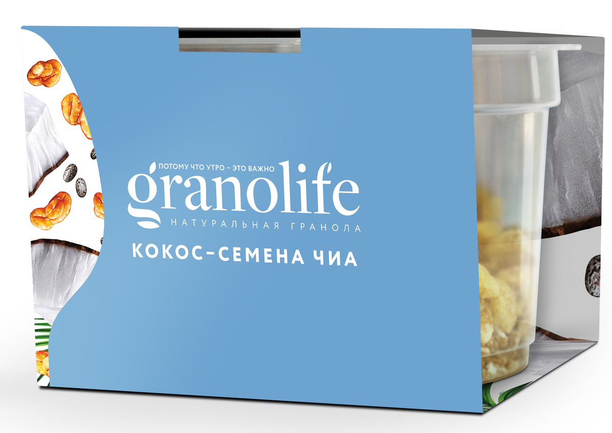 

Гранола Granolife кокос-семена чиа 60 г