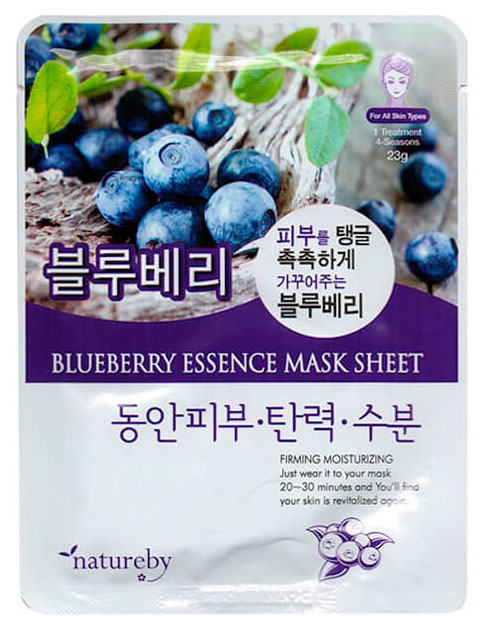 

Маска для лица Natureby Blueberry Essence 23 мл