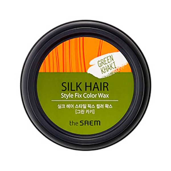 Воск для укладки The Saem Silk Hair Style Fix Color Wax - Green Kahki