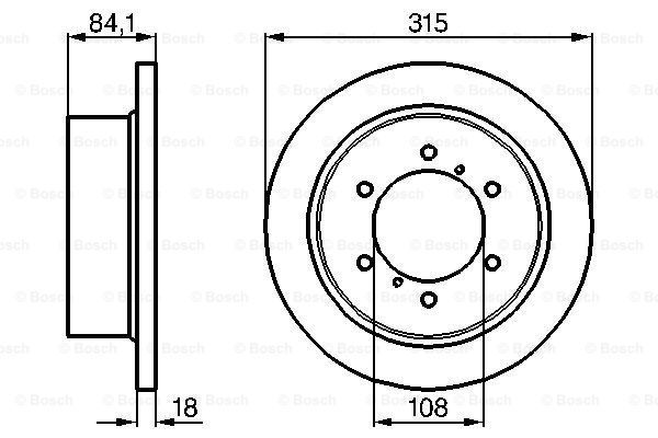 

Тормозной диск BOSCH 0986478713