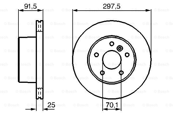 фото Тормозной диск bosch 0986479146