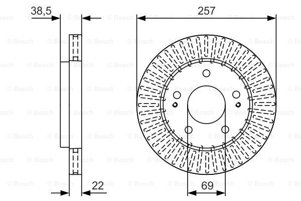 фото Тормозной диск bosch 0986479u71