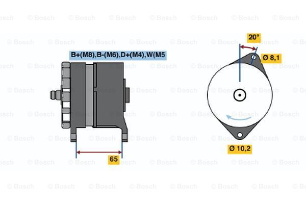 

Генератор BOSCH 0 986 042 350