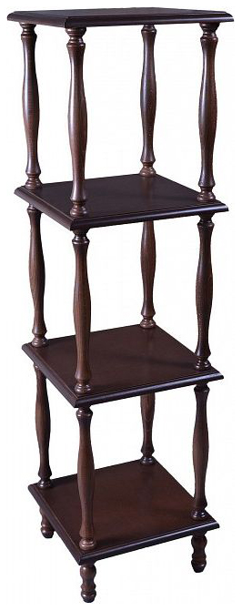 Этажерка Мебелик П 8 2089 34х34х123 см средне-коричневый 9477₽