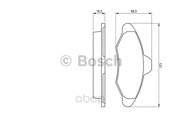 

Тормозные колодки Bosch передние 986460949