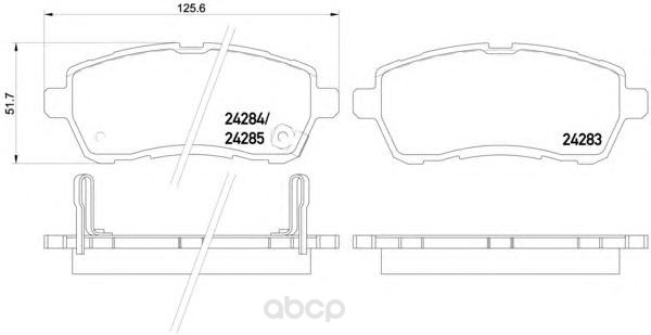 

Колодки тормозные дисковые, комплект Hella 8DB355014-001
