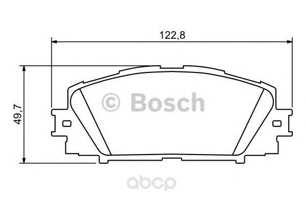 

Тормозные колодки дисковые BOSCH 0986494198