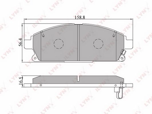 

Тормозные колодки LYNXauto дисковые BD5704