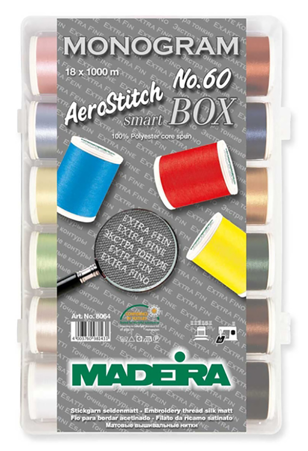 фото Набор aerostitch №60 madeira арт,8064 18цв, по 1000м nobrand