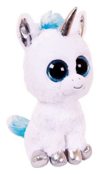 

Мягкая игрушка ABtoys Единорог, голубой, 14 см, Белый