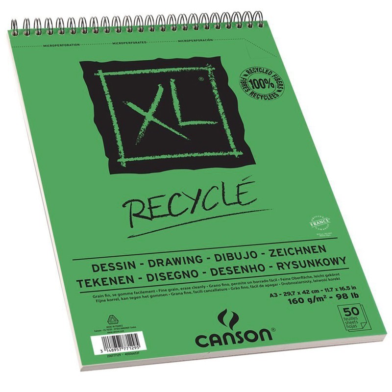 

Альбом на спирали для графики Canson XL Recycle, 29,7х42см, 50 листов