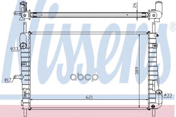 

Радиатор системы охлаждения Nissens 62025A