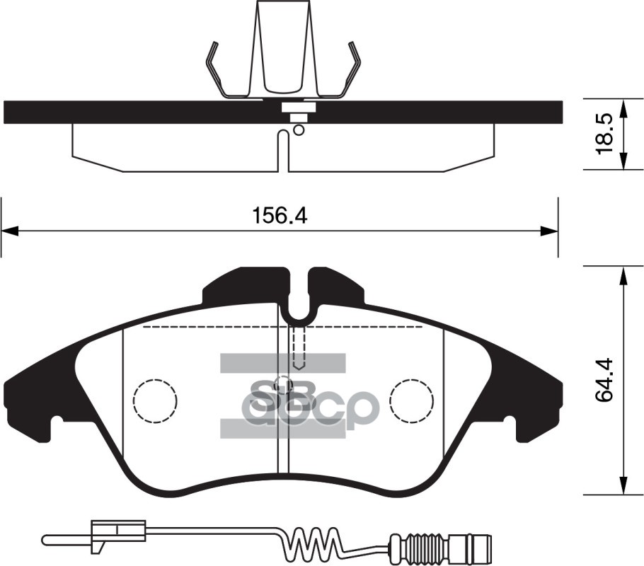 

Комплект тормозных колодок Sangsin brake SP1273