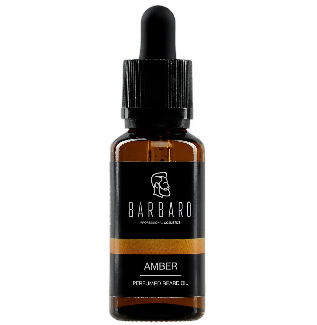 фото Парфюмированное масло для бороды barbaro beard oil amber 30 мл