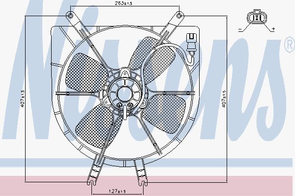 фото Вентилятор охлаждения двигателя nissens 85043