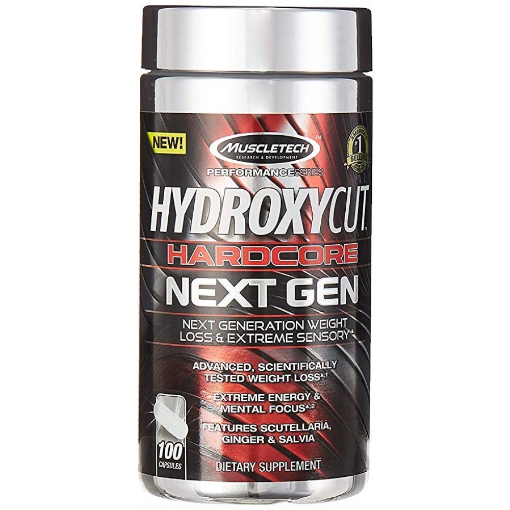 Жиросжигатель MuscleTech Hydroxycut Hardcore Next Gen, 100 капсул