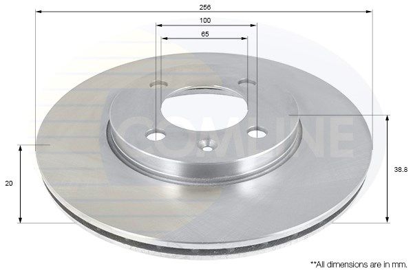 фото Тормозной диск comline adc1410v