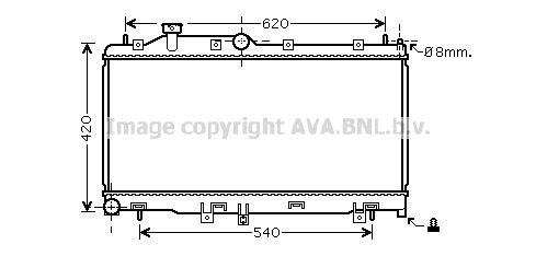 фото Радиатор охлаждения двигателя ava quality cooling sua2072