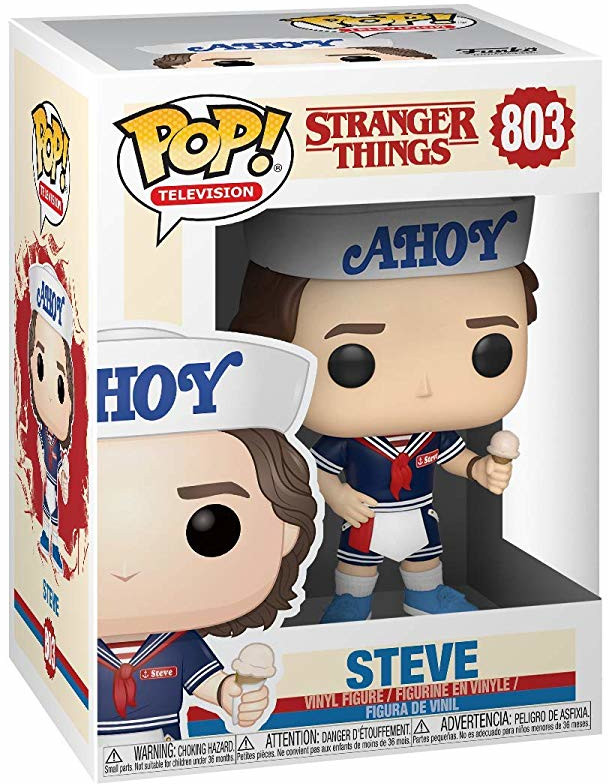 фото Фигурка stranger things - pop! tv - steve (with hat and ice cream) (9.5 см) funko