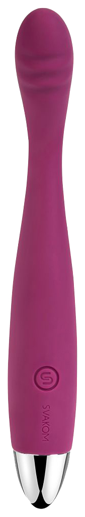 Фиолетовый вибратор Cici Violet с гнущейся головкой 18,2 см