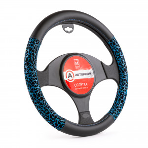 

Оплетка на руль Autoprofi AP-1945 BK/BL (M)