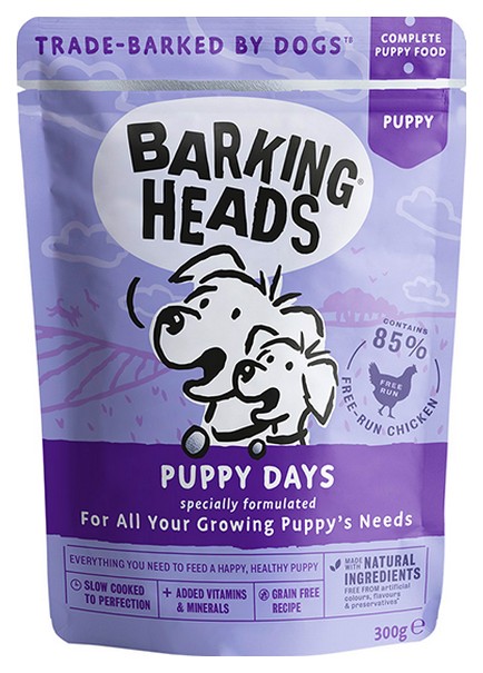 фото Влажный корм для щенков barking heads puppy days, курица, 300г