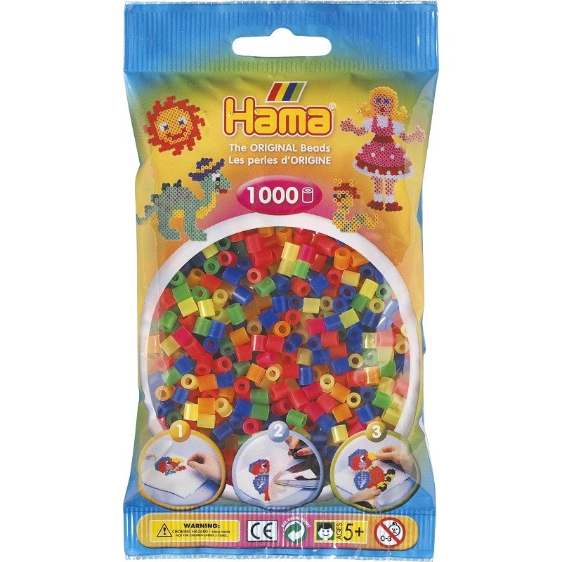 

Бусинки для термомозаики 3000 шт. микс Hama 201-51