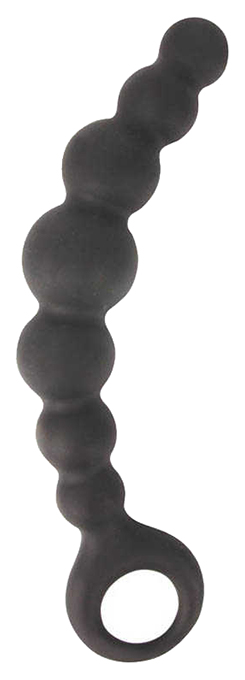фото Чёрная анальная цепочка sex expert 15 см bior toys