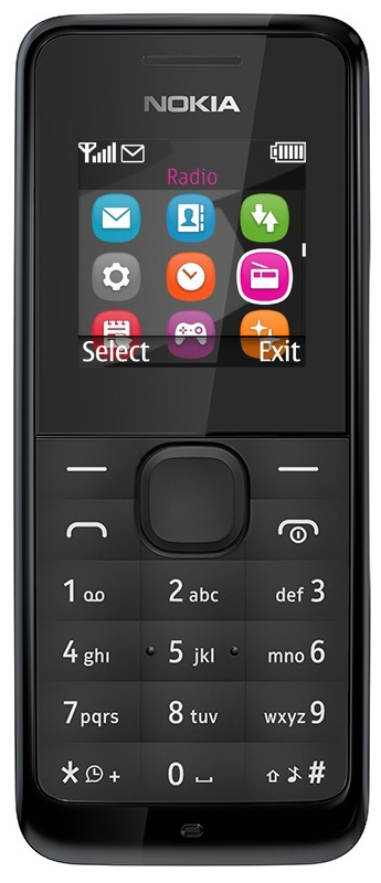 фото Мобильный телефон nokia 105 ss black