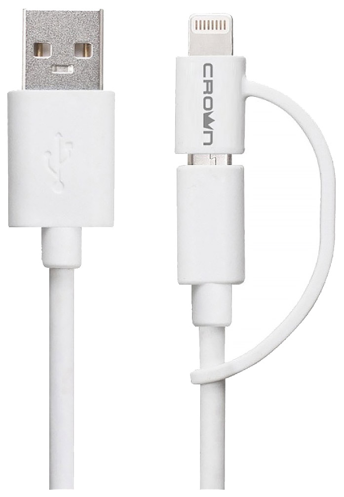 Кабель Crown CMCA-UL-405 microUSB 1м White