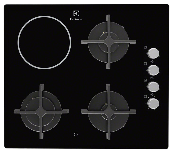 

Встраиваемая варочная панель комбинированная Electrolux EGE6182NOK Black, EGE6182NOK